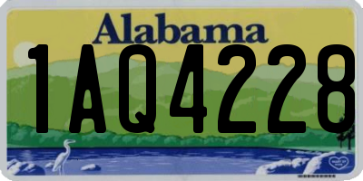 AL license plate 1AQ4228