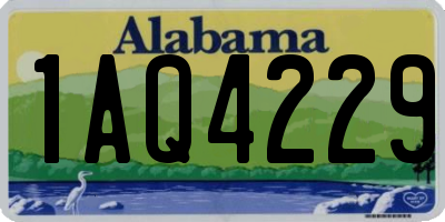 AL license plate 1AQ4229