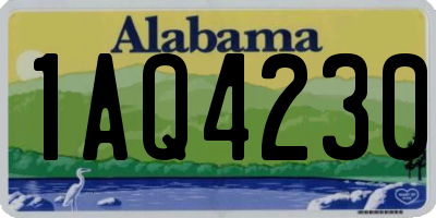 AL license plate 1AQ4230