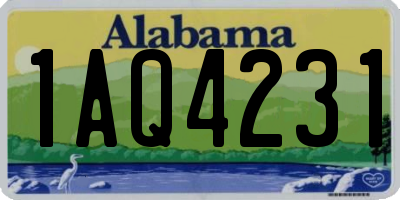 AL license plate 1AQ4231