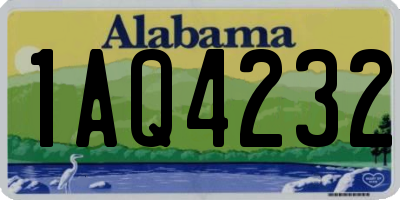 AL license plate 1AQ4232