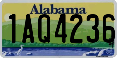 AL license plate 1AQ4236
