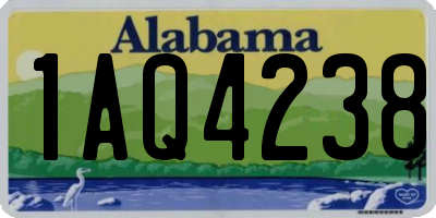 AL license plate 1AQ4238