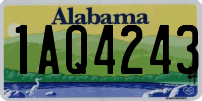 AL license plate 1AQ4243