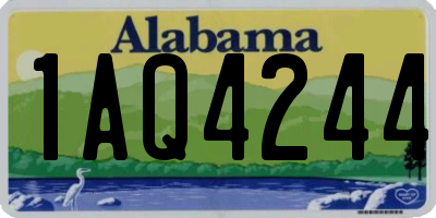 AL license plate 1AQ4244