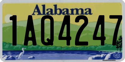 AL license plate 1AQ4247