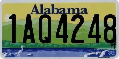 AL license plate 1AQ4248
