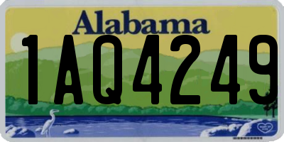 AL license plate 1AQ4249