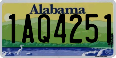 AL license plate 1AQ4251