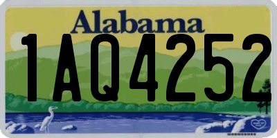 AL license plate 1AQ4252
