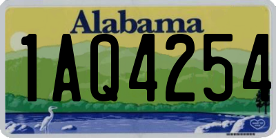 AL license plate 1AQ4254