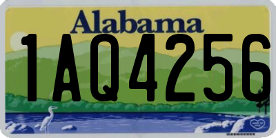 AL license plate 1AQ4256