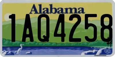 AL license plate 1AQ4258