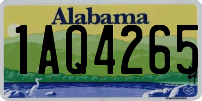 AL license plate 1AQ4265