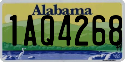 AL license plate 1AQ4268