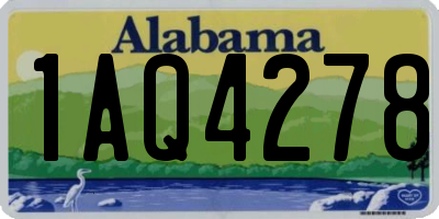 AL license plate 1AQ4278