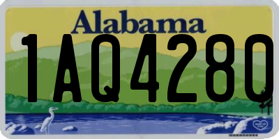 AL license plate 1AQ4280