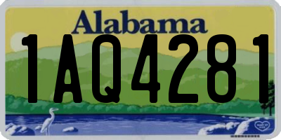 AL license plate 1AQ4281