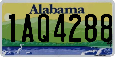 AL license plate 1AQ4288