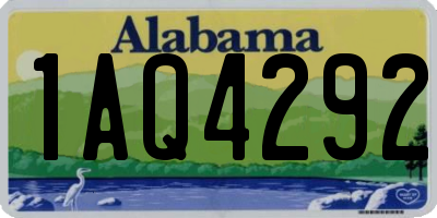 AL license plate 1AQ4292
