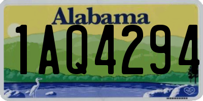 AL license plate 1AQ4294