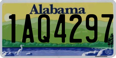 AL license plate 1AQ4297