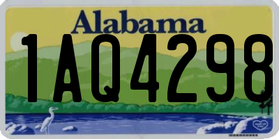 AL license plate 1AQ4298