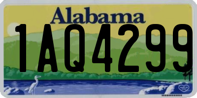 AL license plate 1AQ4299