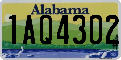 AL license plate 1AQ4302