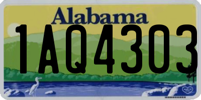 AL license plate 1AQ4303