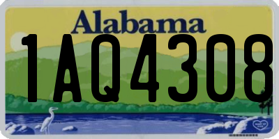 AL license plate 1AQ4308
