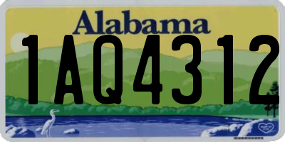 AL license plate 1AQ4312