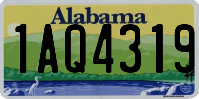 AL license plate 1AQ4319