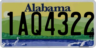 AL license plate 1AQ4322