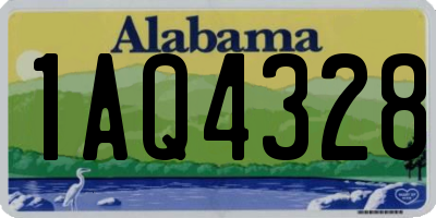 AL license plate 1AQ4328