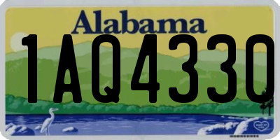 AL license plate 1AQ4330