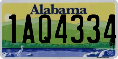 AL license plate 1AQ4334