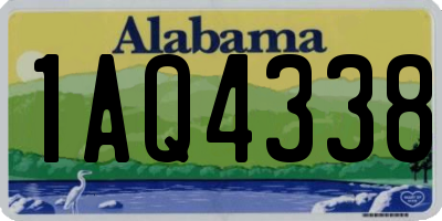 AL license plate 1AQ4338