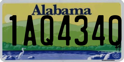 AL license plate 1AQ4340
