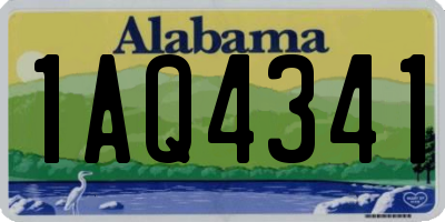 AL license plate 1AQ4341