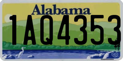 AL license plate 1AQ4353