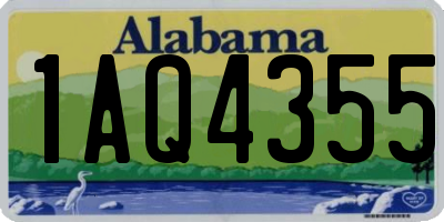 AL license plate 1AQ4355