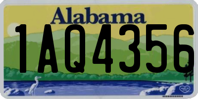 AL license plate 1AQ4356