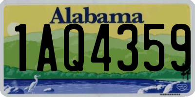AL license plate 1AQ4359
