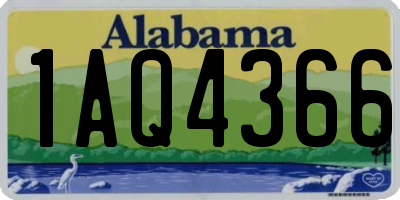 AL license plate 1AQ4366