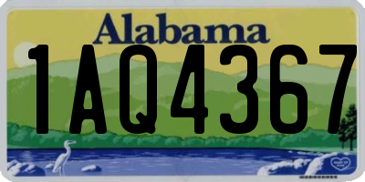 AL license plate 1AQ4367