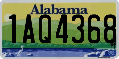 AL license plate 1AQ4368
