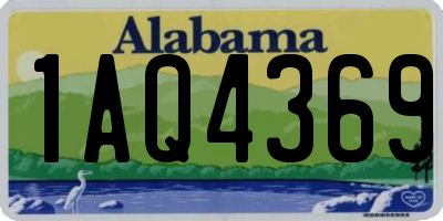 AL license plate 1AQ4369