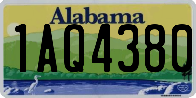 AL license plate 1AQ4380