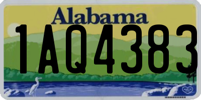 AL license plate 1AQ4383